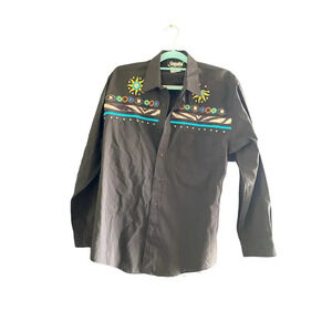 Gepetto Men's Long Sleeve Button Down Casual Shirt Size Medium